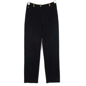 ST. JOHN Black Straight Leg High Waisted Pants Jeans Women’s Size 4